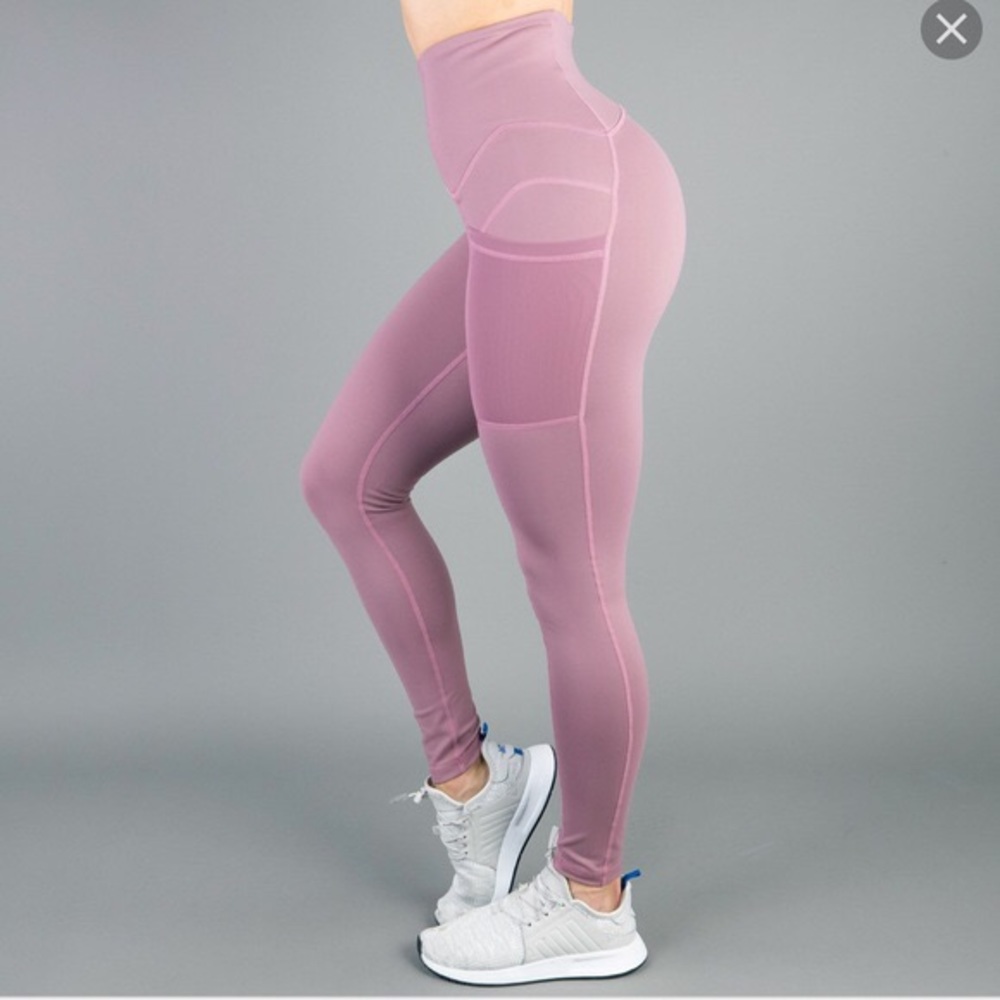 Mauve buff bunny Athena leggings